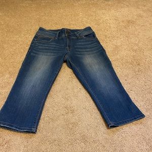 Capri jeans mid-wash